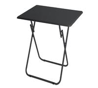 HERSIG - Mesas Auxiliares Plegables - Mesa Plegable Negra 40x60x71.5 CM - Mesa Jardin Exterior - Mesas Plegables Portatiles Resistente - Ideal para Camping, Picnic, Comidas, Trabajo, Fácil de Guardar