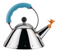 Hervidor de agua 9093 1 l, plata / azul / naranja, Alessi