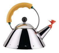 Hervidor de agua 9093 1 litro, plateado / amarillo, Alessi