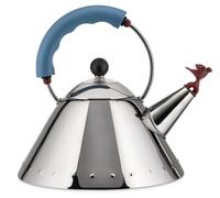 Hervidor de agua 9093, 2 l, plata y azul, Alessi