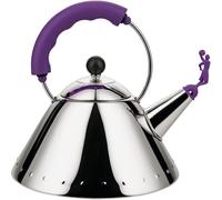 Hervidor de agua 9093, plateado/morado, Alessi