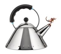 Hervidor de agua 9093 TEA REX 2 litros, plateado / negro, acero inoxidable, Alessi