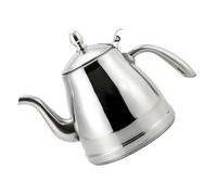 Hervidor de Agua de Acero Inoxidable para Casa, Plata | Té, Café y Leche, Limpieza Fácil, Uso Doméstico, Acabado Plateado, Diseño Práctico y Duradero