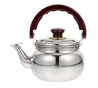 Hervidor de Agua de Acero Inoxidable para Cocina y Hogar | Acabado Plata, Base Estable y Boquilla Ancha, Vertido Fácil, Uso en Estufa para Leche y Avena