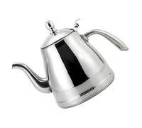 Hervidor de Agua de Acero Inoxidable para Hogar Mango Antiescaldadura | Plata, Limpieza Fácil y Calentamiento de Té o Leche, Tetera Doméstica para Cocina y Estufa de Gas