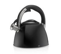 Kela Hervidor de inducción VITUS 2,4 L acero inoxidable, tapa con botón, negro mate