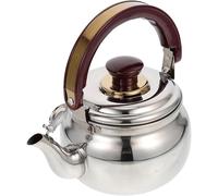 Hervidor de té de 0,6 L ergonómico con mango plegable para estufa, hervidor rápido para té, café, leche, diseño compacto y portátil