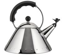 Hervidor para estufa 9093, 2 l, plata / negro, Alessi