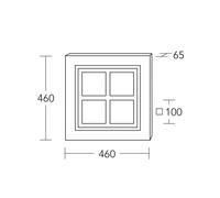 HerzBlut Plafón LED Corazón de Mio, madera, atenuable