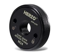 HERZO Tuerca de Sujeción Rápida M14 para amoladora angular AEG, Black&Decker, Dewalt, Fles, Hitachi, Metabo, Makita etc