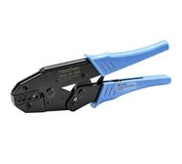 Heschen Alicates de crimpadora de trinquete, HS-16GF, terminales aislados y herramientas de crimpado de conectores de tubo, uso para 4-16mm² (11-5 AWG), azul