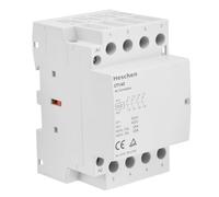 Heschen Contactor de CA del hogar, CT1-63, 4 polos cuatro normalmente abiertos, AC 220V/230V Voltaje de la bobina, 35 mm Montaje en riel DIN