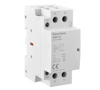 Heschen Contactor de CA del hogar, HSR1-63, 2 polos dos normalmente cerrados, AC 220V / 240V Voltaje de la bobina, 35mm Montaje en riel DIN