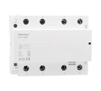 Heschen Contactor de CA para el hogar, CT1-100, 4 polos cuatro normalmente abiertos, voltaje de bobina de AC 220V/240V, montaje en riel DIN de 35 mm