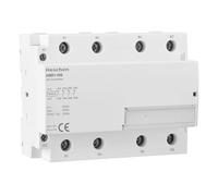 Heschen Contactor de CA para el hogar, HSR1-100, Ie 100A, 4 polos, cuatro normalmente cerrados, voltaje de bobina de AC 220V, montaje en riel DIN de 35mm