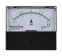 Heschen Medidor de corriente montado en panel rectangular DH-670 DC -5-0-5A clase 2.0