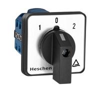 Heschen SZW26-20/D303.3 Interruptor de cambio del selector de leva rotativo universal, 660V, 20A, 3 posiciones, 3 fases, 12 terminales CE
