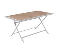 Hespéride Azua - Mesa de jardín Plegable Rectangular Plegable y lúpulo Blanco