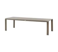 Hespéride - Mesa de jardín Domilly Café para 10 Personas, 260 x 100 cm, Aluminio anticorrosión, Resistente a los Rayos UV - para Uso en Exteriores y terrazas