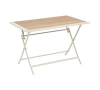 Hespéride - Mesa de jardín Plegable Azua 4 plazas Beige 110x71cm