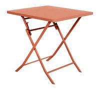 Hespéride - Mesa de jardín Plegable Cuadrada Greensboro ámbar - 2 Asientos