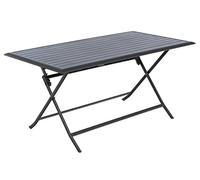 Mesa Plegable de Aluminio 150x70x81 cm Hespéride Azua - Grafito