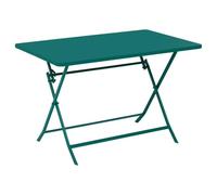 HESPERIDE - Mesa de jardín Rectangular Plegable Greensboro de 4 plazas en Color ópalo - Acero Reforzado Inoxidable - Muebles para jardín, balcón y terraza
