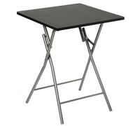 Hespéride Mesa plegable negra 60 x 60 x 75 cm