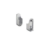 Hettich 9132970 Amari 200-Soporte para Barra de Ropa, diseño de zamak, Plata