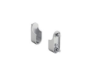 Hettich 9132970 Amari 200-Soporte para Barra de Ropa, diseño de zamak, Plata