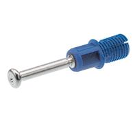 HETTICH Rapid S DU 325 47458 - Tacos de montaje rápido para muebles, acero y plástico, color azul galvanizado