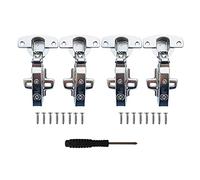 Hettich Sensys 110° Totalmente Solapado Bisagras Automática con Amortiguadores Bisagra 9071205 con Mecanismo de Suave Cierre Automático para Puerta de Mueble Armario de Cocina 4 pcs