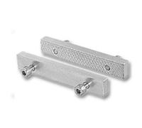 Heuer 116160 - Mordazas para tornillo de banco (acero, endurecidas, galvanizadas, reversibles, lisas, con otro lado estriado, adecuado para tornillo de banco de 160 mm)