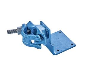 HEUER Abrazadera de tubo - para tornillo de banco 100 mm/Compact 120 (dimensiones 13 x 7 x 1,5 cm, peso 1,5 kg, acero con recubrimiento en polvo, azul) 119115