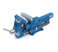 Tornillo de banco de Heuer, con mordazas reversibles e intercambiables, dentadas y lisas, 4661836