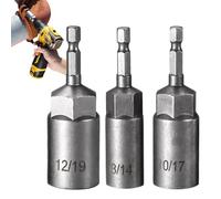Hexagon Socket Set, High-Strength Hex Head Sockets, Repair Tools Part, Power Tool Accessories for Machinery, Assembly, Automotive and Maintenance Tasks, 3.11x1.14 inches