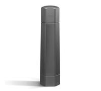 HexClad Molinillo de Sal HexMill, Grado Profesional, Resistente, Recargable, Aluminio Gris Metalizado, Diez Configuraciones de Molienda Gruesa Ajustables