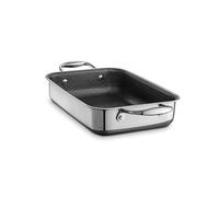 HexClad Sartén antiadherente rectangular híbrida de 10 x 7 pulgadas, apta para lavavajillas, apta para horno hasta 482.2 °C, compatible con todas las cocinas