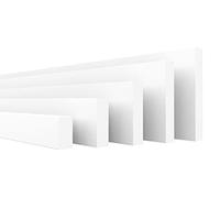 HEXIMO Perfiles planos, XPS Perfiles planos de espuma de poliestireno para construcción en seco para pared Perfiles de remate de techo Perfiles de espuma de poliestireno (30,8 metros HFL 1)