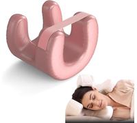 HEYOUTH Almohada Antiarrugas,Almohada Cervicales y Cuello,Almohada de Belleza Antienvejecimiento,Almohadas Viscoelasticas,para Mantener la Cabeza Recta,Aliviar el Dolor de Cuello (Rosado)