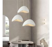 HEYUN Lámpara Colgante Moderna 3 Luces Lámpara Colgante De Resina Estilo Wabi-sabi Ajustable Farmhouse Decor Lámpara De Suspensión Vintage Para Bar Cocina Mesa Comedor Dormitorio Habitacion(B1)