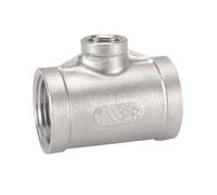 HF Mont 1/8 "1/4" 3/8 "1/2" 3/4 "1" 2 "3" 4 "NPT hembra reductor Tee 3 vías 304 conector reductor de montaje de tubería de acero inoxidable(BSPT SS201,2 To 3l4 Inch)