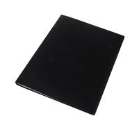 HF2 119268 Libro de presentación Flex A4 con 20 fundas - Libro de presentación, portafolio y carpeta de proyectos para reuniones y conferencias - Negro - 119168
