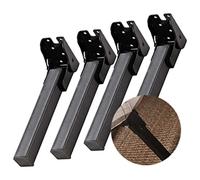 HFDASUENT Patas para Somier Plegables, Set de 4 Patas De Muebles Piernas para Muebles Pies para Muebles Plegables Elevador de Muebles para Sofá TV Armario Cama Mesa de Comedor(Size:15cm)