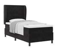 HFXHIJXQ Cama con somier de 200 x 90 cm, de poliéster, con colchón, somier de láminas, cabecero ajustable, diseño moderno, resistente y duradero, para dormitorio juvenil
