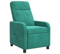 HFXHIJXQ Sillón reclinable de terciopelo, color turquesa 115°-160° | Sillón de TV ergonómico con funda de terciopelo suave, estructura de metal resistente e inclinación para sala de estar.