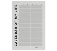 HGETJOHXEM Life Calendar Poster Weeks of Your Life Chart Motivational Wall-Art Inspirational Gift Idea(Framed,12x18inch(30x45cm))