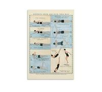 HGETJOHXEM Vintage Swimming Poster Retro Swim Club Art Antique Style Poolside Wall-Art Decor for Man Cave Home Bar Game Room(Framed,12x18inch(30x45cm))