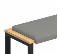HGFDCBK Cojín para Banco Terciopelo Textura Gris Oscuro Profundidad 35 cm | 100% poliéster, marco de madera, relleno de espuma, antideslizante, para pasillo y sala de estar