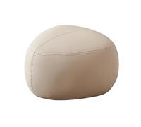 HGFVNFVKHA Pequeño Taburete Reposapiés Triangular, Puff Acolchado con Estructura de Madera y Cojín Suave, Salón Dormitorio Entrada(Natural,40x26cm)